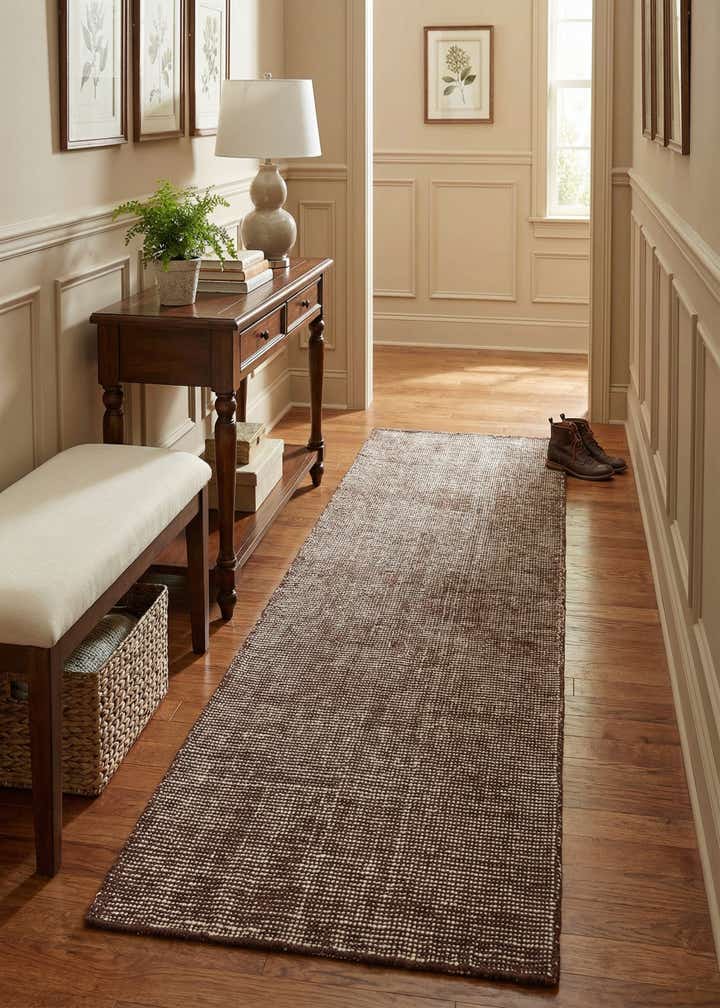 2' x 8' Hand Woven Jill Zarin English Manor Wool Runner Rug