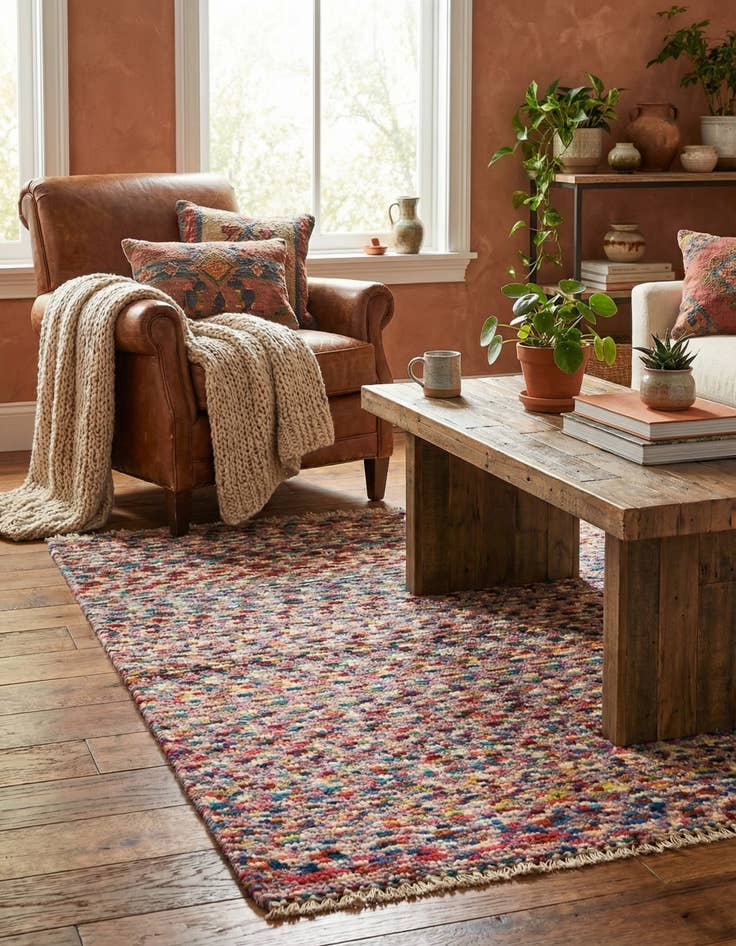 Detail image of  2' 8 x 4' 1  Hand Knotted Darya Wool Rug