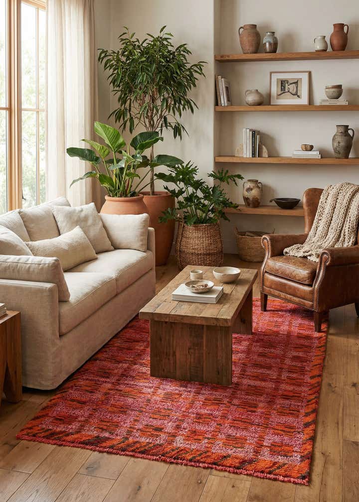 4' 7 x 7' 3 Hand Knotted Darya Wool Rug