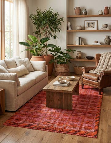 4' 7 x 7' 3 Hand Knotted Darya Wool Rug