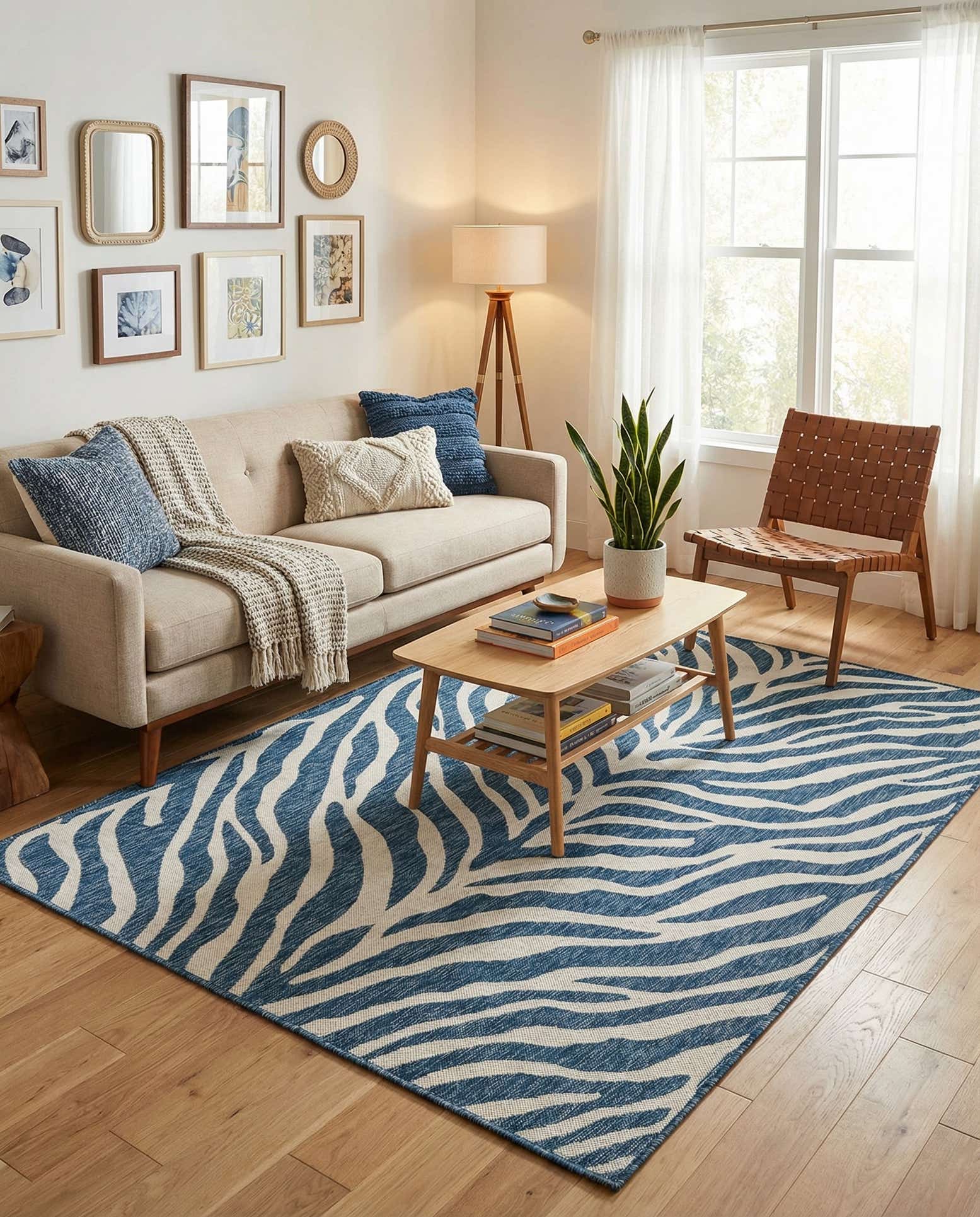 5' 3 x 8' Easy-Clean Safari Indoor / Outdoor Rug