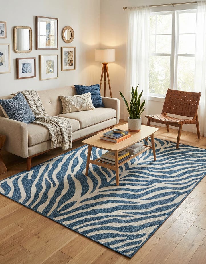 5' 3 x 8' Easy-Clean Safari Indoor / Outdoor...