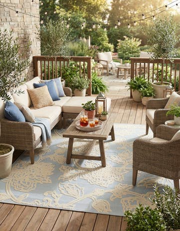 7' 10 x 10' Easy-Clean Aruba Indoor / Outdoor Rug