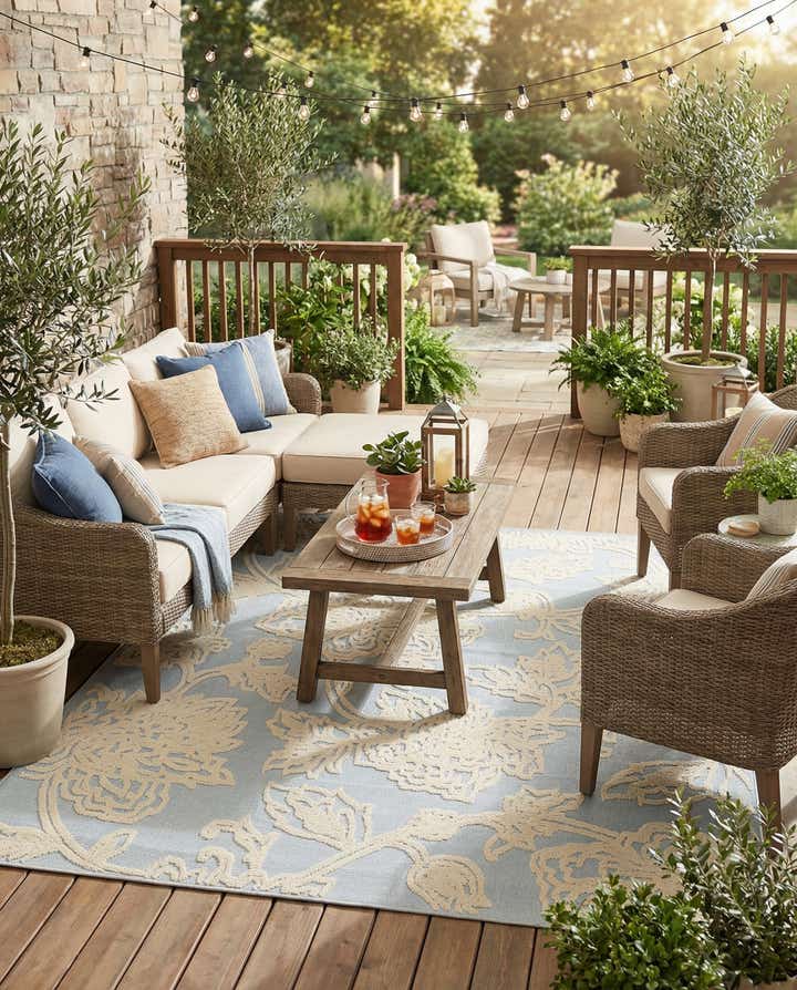 7' 10 x 10' Easy-Clean Aruba Indoor / Outdoor Rug
