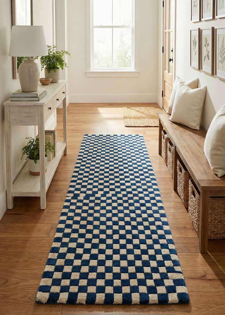 2' 7 x 10' Hand Tufted Wool Runner Rug