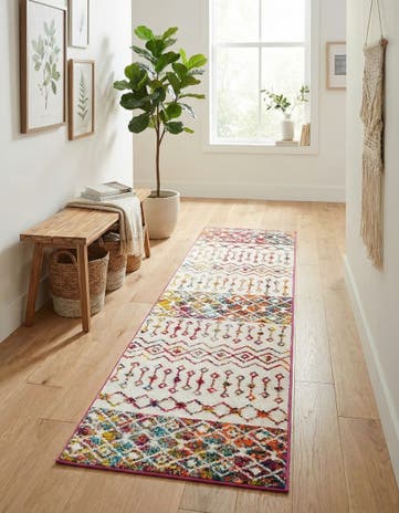 2' x 8' Moroccan Trellis Runner Rug