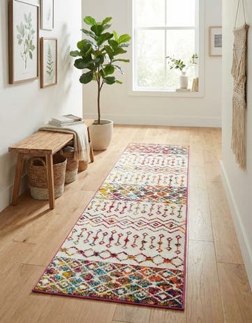 2' x 8' Moroccan Trellis Runner Rug