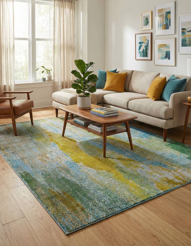 Detail image of 8' x 11' 4  Washable Barcelona Rug