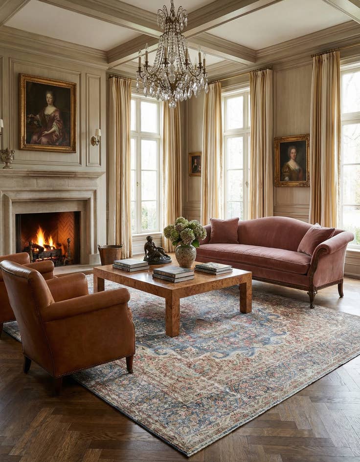 Detail image of 9' 9 x 12' 9 Vintage Royal Wool Rug