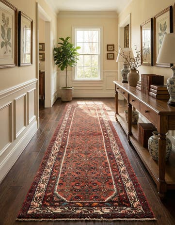2' 6 x 8' 5 Hamedan Runner Rug
