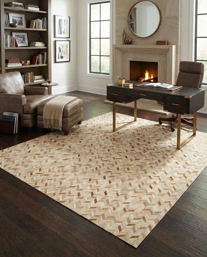 7' 11 x 10' 8 Cowhide - Patchwork Rug