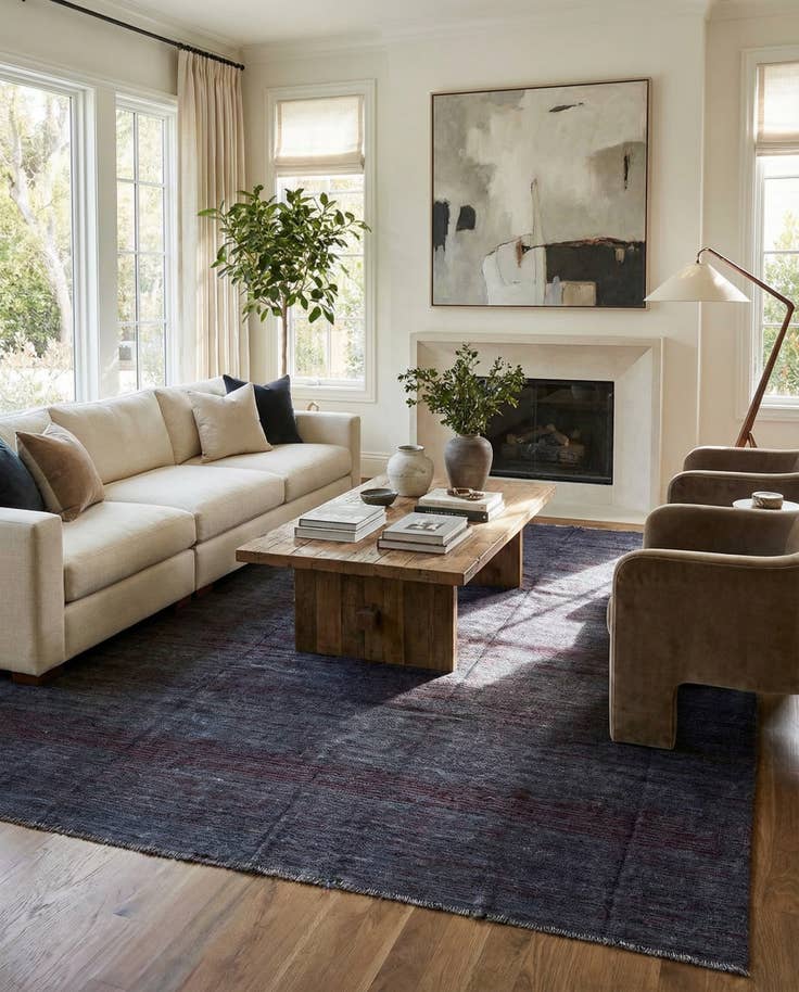 Detail image of 8' 2 x 10' Hand Knotted Moroccan Wool Rug