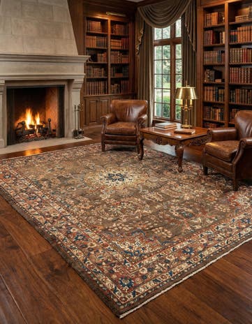 7' 2 x 8' 10 Hamedan Wool Rug