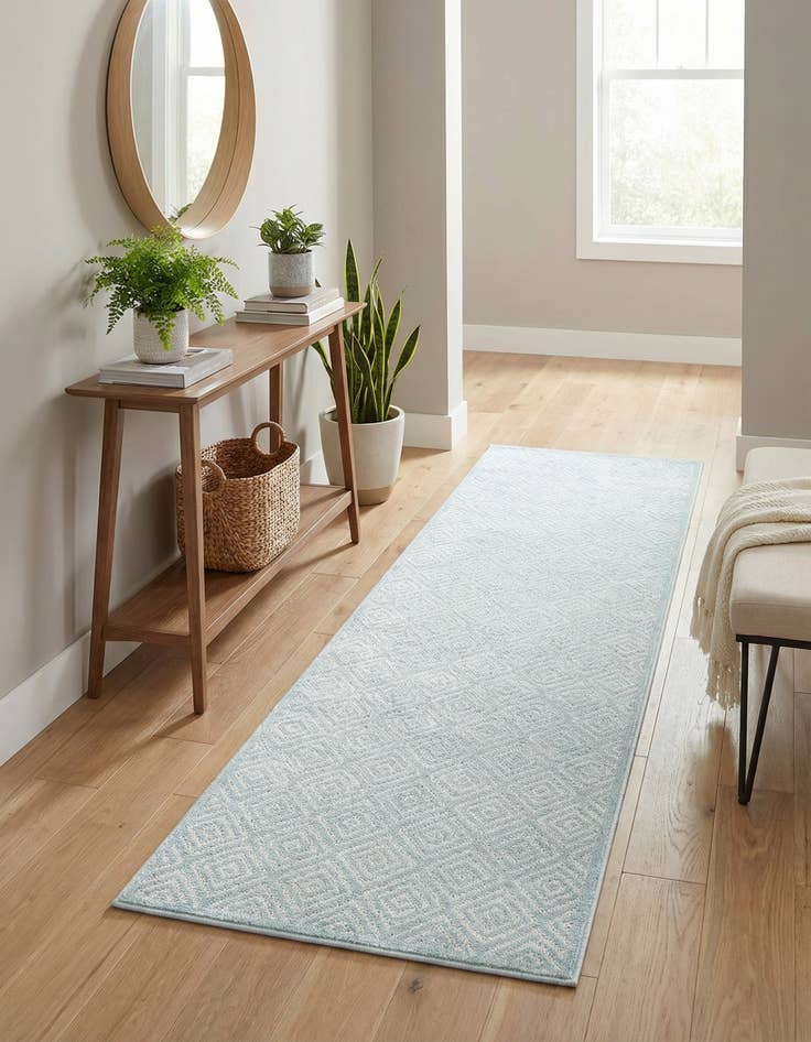 Detail image of 2' 7 x 10' Easy-Clean Sabrina Soto Indoor / Outdoor Runner Rug