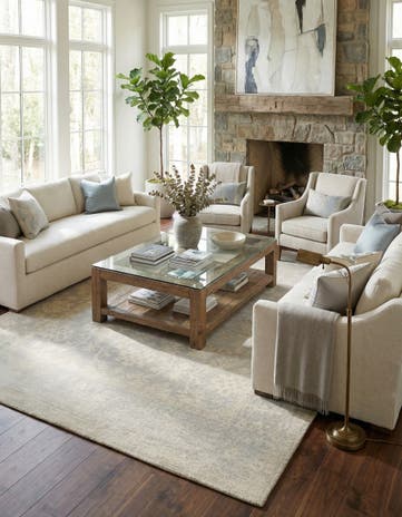8' 9 x 11' 9 Hand Knotted Darya Wool Rug