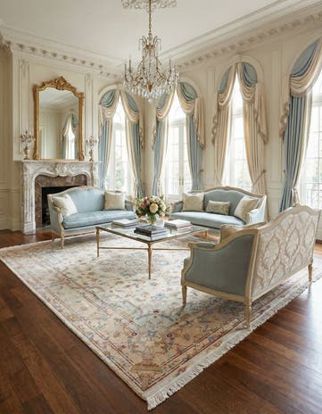 6' 6 x 9' 10 Hand Knotted Tabriz Persian Rug