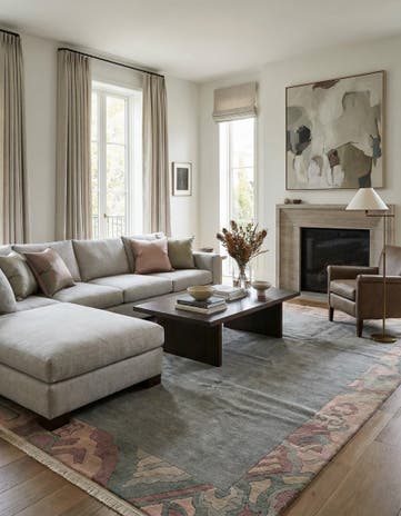 8' 4 x 11' 6 Hand Knotted Tibet Wool Rug