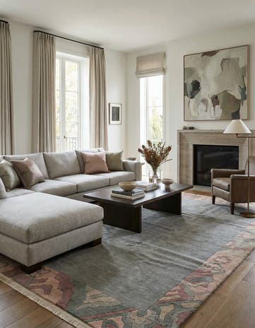 8' 4 x 11' 6 Hand Knotted Tibet Wool Rug