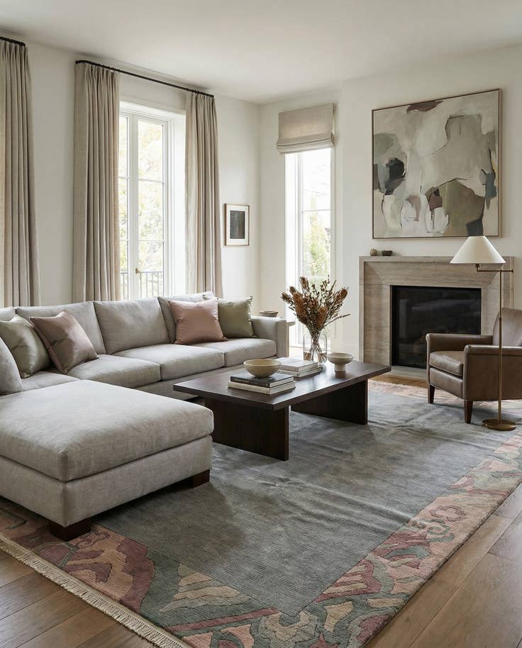 Detail image of 8' 4 x 11' 6 Hand Knotted Tibet Wool Rug