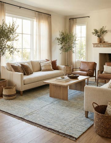 5' 8 x 8' 2 Hand Knotted Moroccan Wool Rug