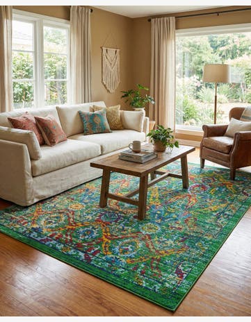 Green Calypso Rug