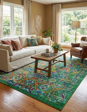 Green Calypso Rug
