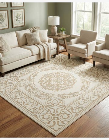 Snow White Hermitage Square Rug
