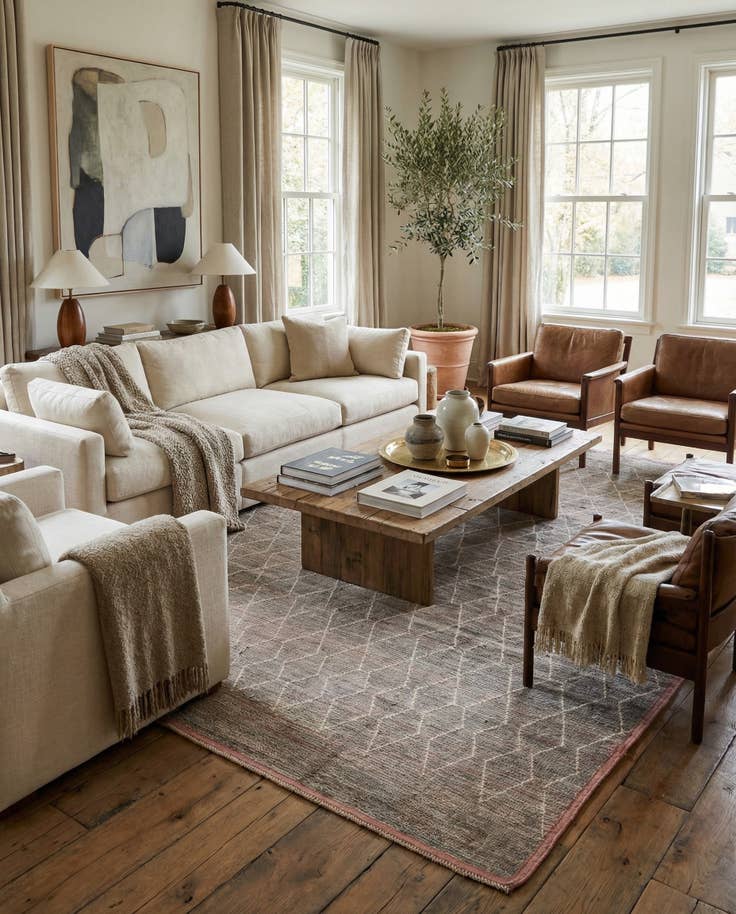 Detail image of 8' 5 x 10' 9 Hand Knotted Moroccan Wool Rug