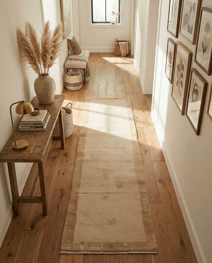 2' 7 x 9' 7 Hand Knotted Nepal Wool Runner Rug