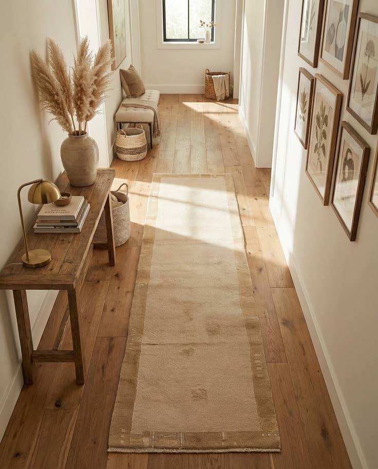 Detail image of 2' 7 x 9' 7 Hand Knotted Nepal Wool Runner Rug