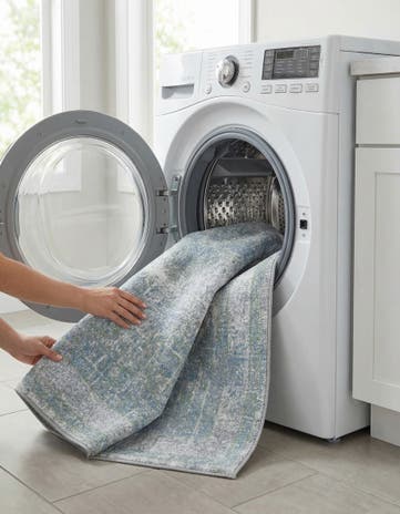Gray Green Kamala Washable Rug