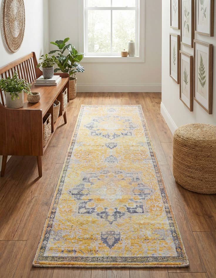Detail image of  2' x 6'  Washable Francesca Runner Rug