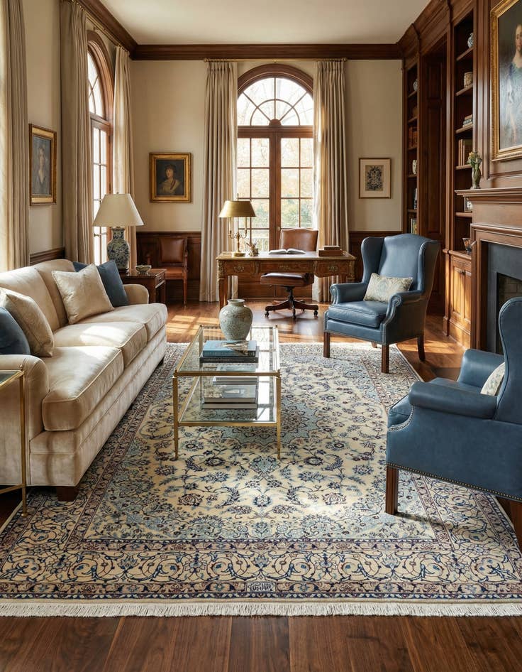 Detail image of 5' 5 x 8' 6 Nain Rug