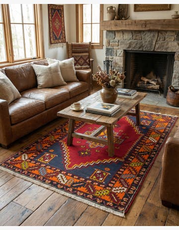 3' 6 x 5' 8 Hand Knotted Anatolian Wool Rug