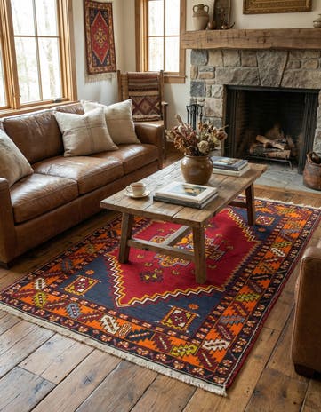 3' 6 x 5' 8 Hand Knotted Anatolian Wool Rug