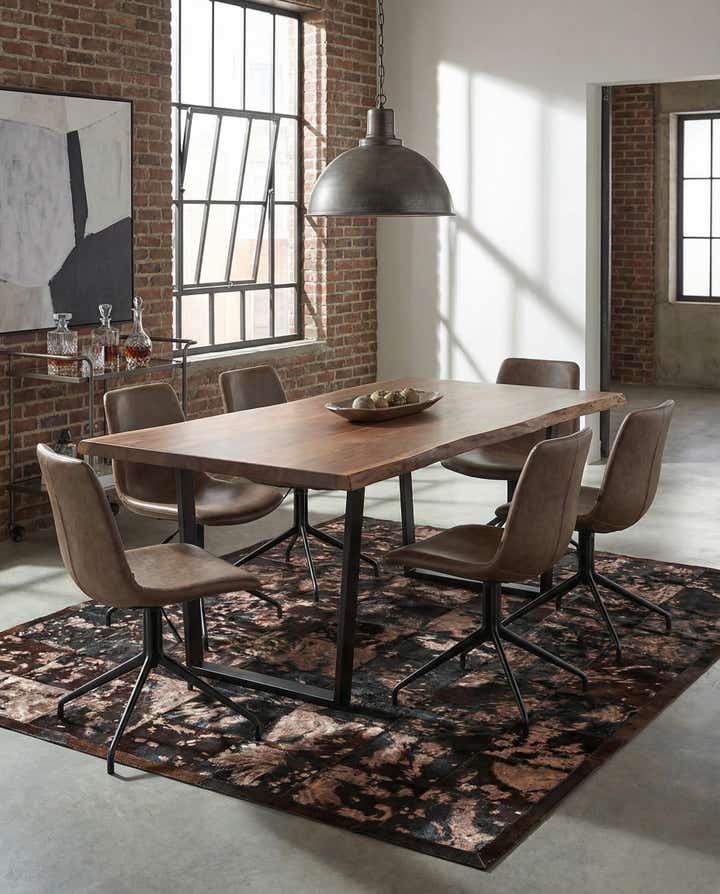 5' 2 x 8' 1 Cowhide Stocks Rug