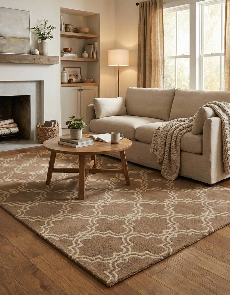 Detail image of 5' x 8' Luna Wool Rug