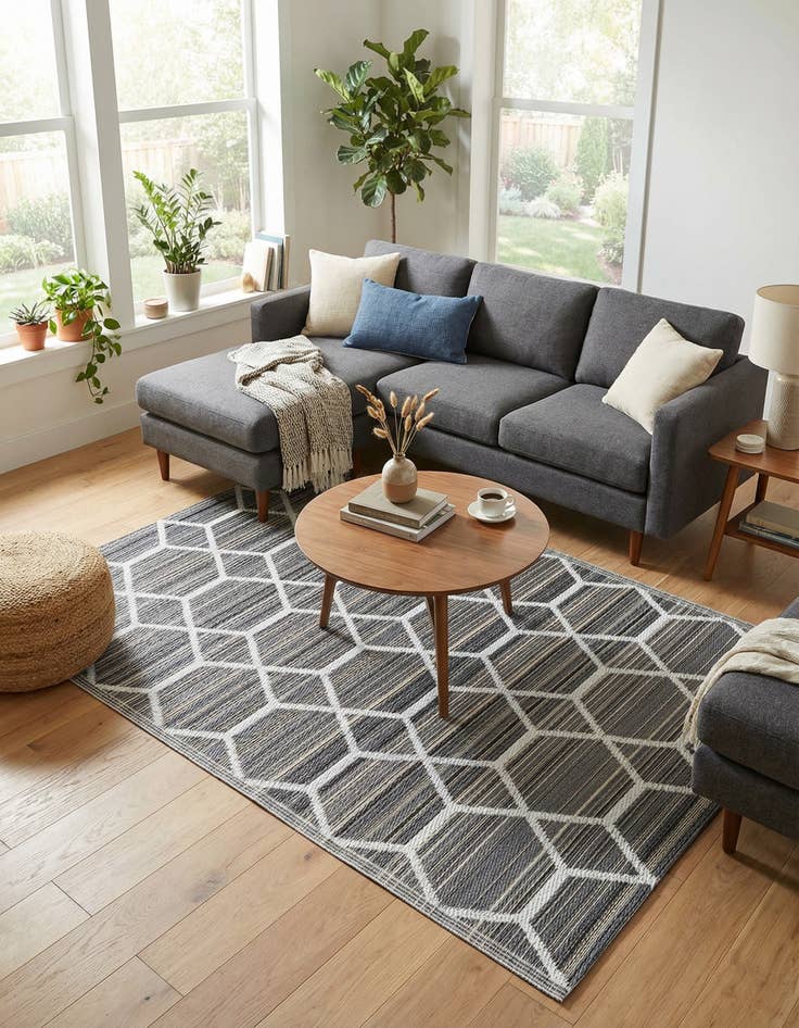 Detail image of 4' x 6' Easy-Clean Vista Breeze Indoor / Outdoor Rug