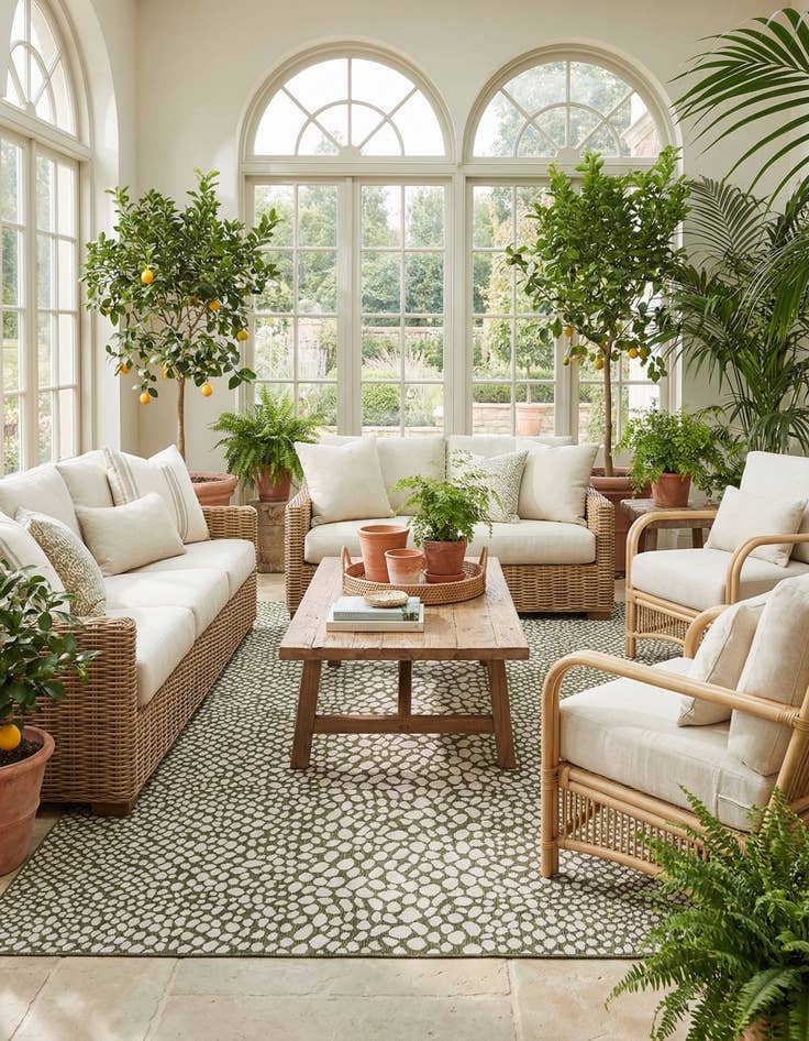 Detail image of 10' x 16'  Washable Jill Zarin Indoor / Outdoor Rug