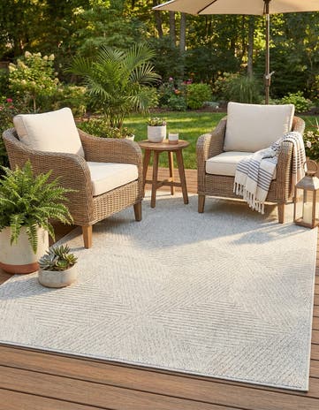 4' x 6' Easy-Clean Sabrina Soto Indoor / Outdoor Rug