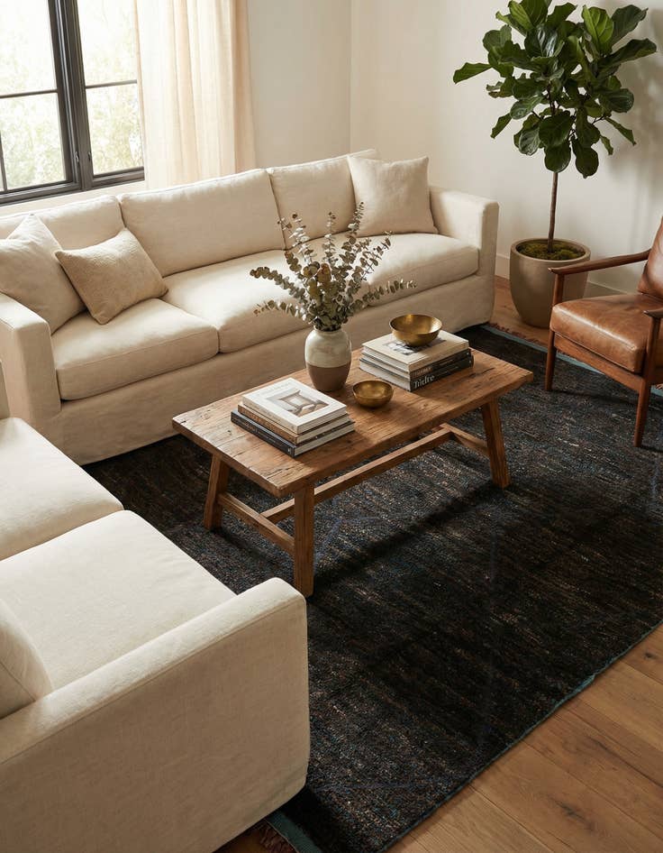 Detail image of 7' 9 x 10' 6  Hand Knotted Moroccan Wool Rug