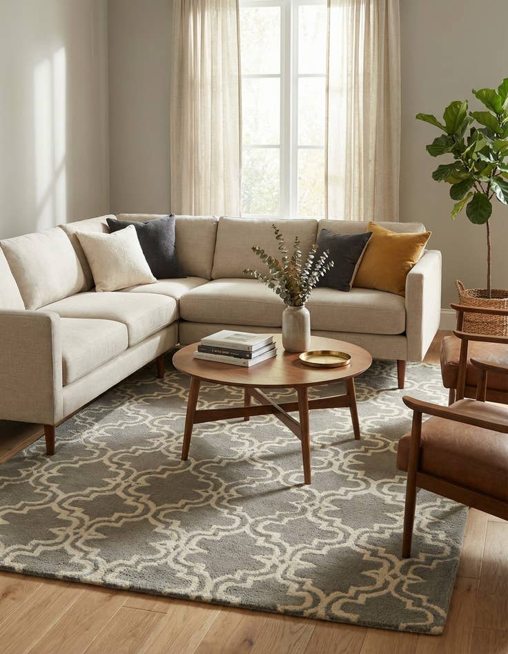 Detail image of 5' x 7' 10 Luna Wool Rug