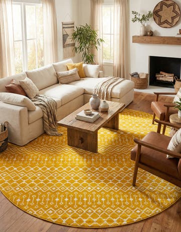 12' x 12' Kasbah Trellis Round Rug