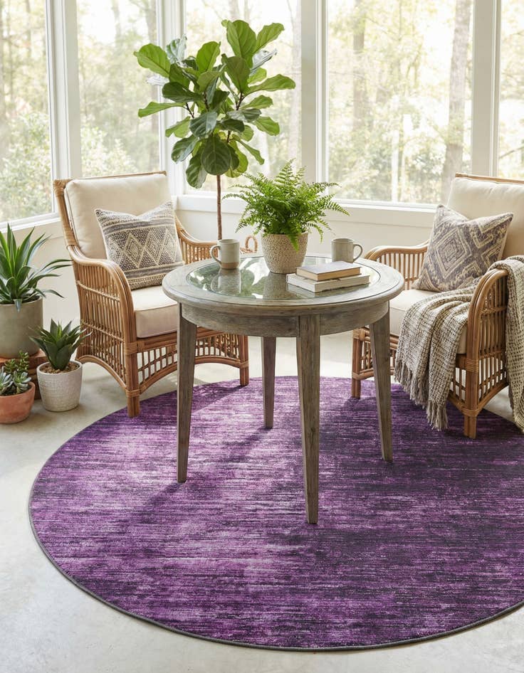 Detail image of 7' 10 x 7' 10 Asha Round Rug