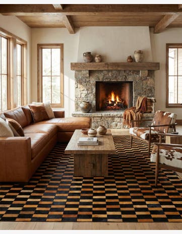 8' 3 x 9' 11 Cowhide - Patchwork Rug