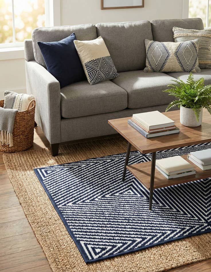 Detail image of 2' x 3'  Washable Sabrina Soto Indoor / Outdoor Rug