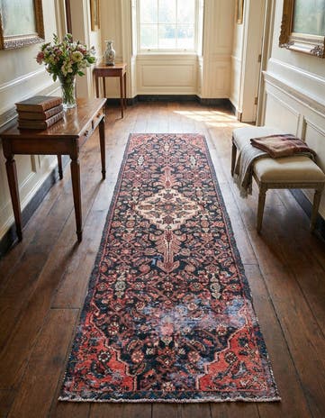 2' 4 x 8' 8 Hand Knotted Ultra Vintage Persian Wool Runner Rug