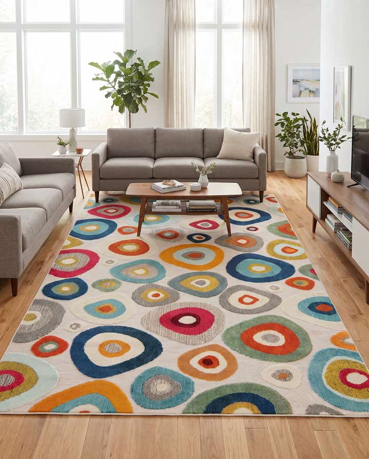 185cm x 275cm Facile à nettoyer Casablanca Tapis Intérieur / Extérieur