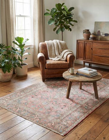 3' 10 x 6' 3 Hand Knotted Ultra Vintage Persian Wool Rug