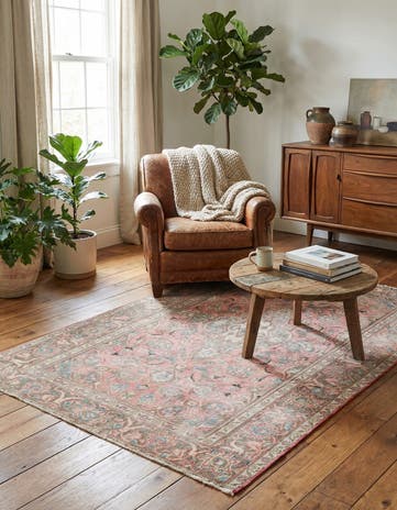 3' 10 x 6' 3 Hand Knotted Ultra Vintage Persian Wool Rug